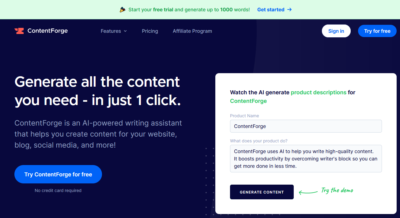 ContentForge - Future AI Toolbox